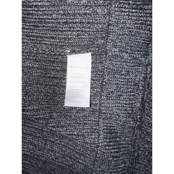 Athleta Sentinel Full Zip Sweater Merino Wool Blend Gray Women's Sz S [jb] - Picture 6 of 8